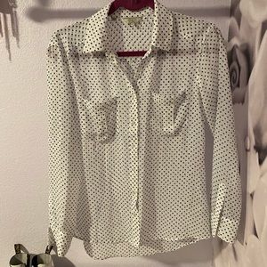 Poka dot Guess blouse